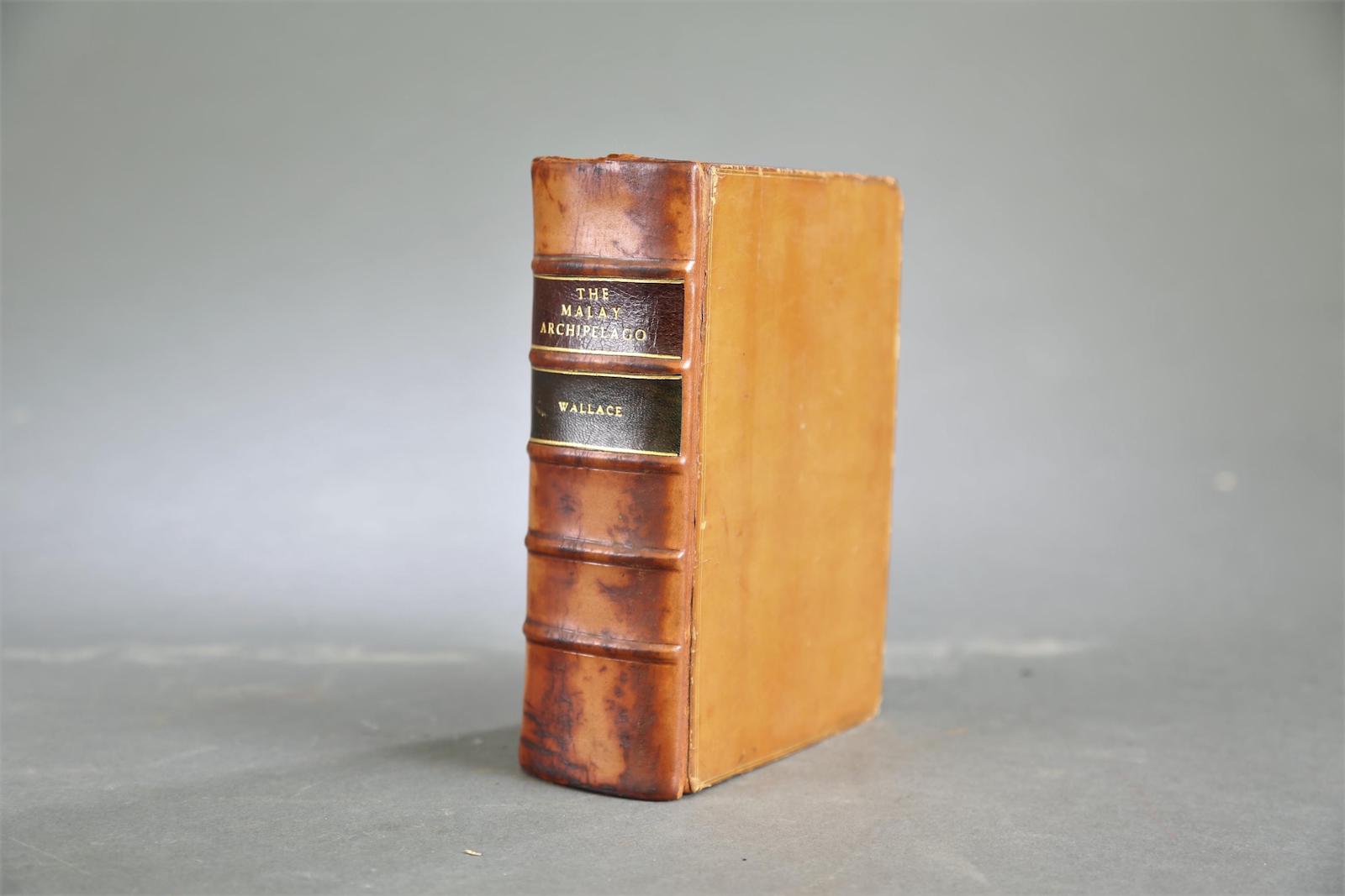 First edition copy of Alfred Russel Wallace’s book, The MalayArchipelago: The Land of the Orang-Utan, and the Bird of Paradise.