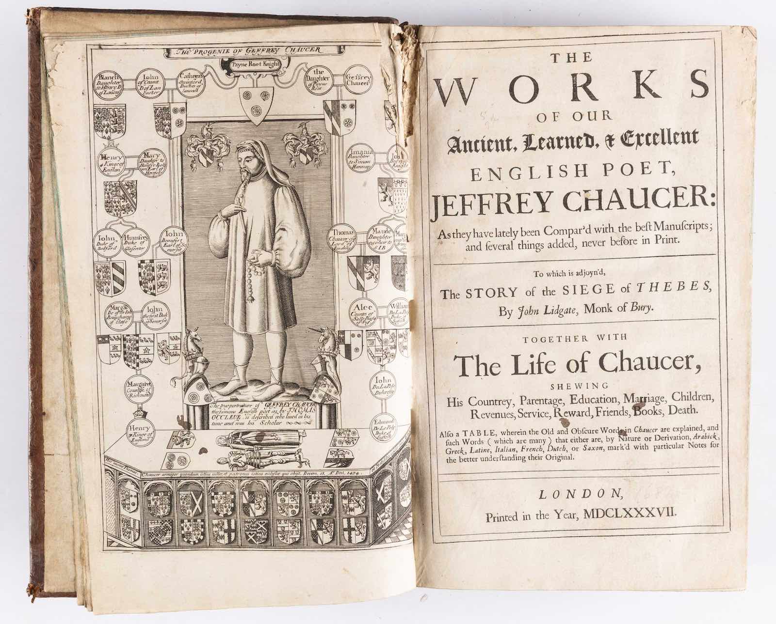 Geoffrey Chaucer, The Works, (London, 1687)