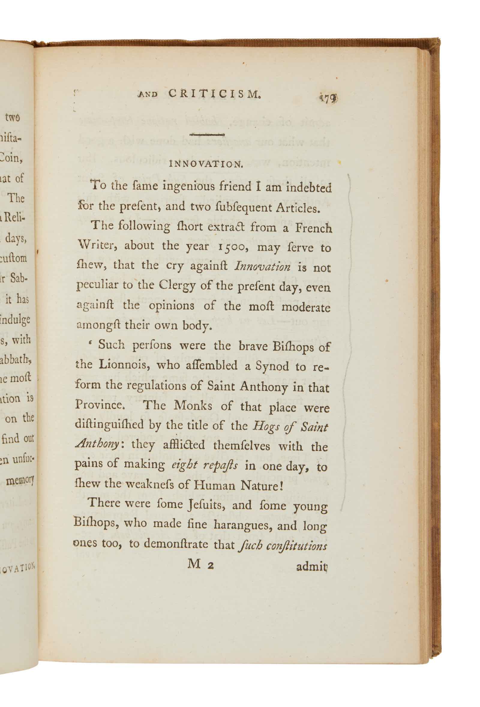 An example of Austen's markings of the book