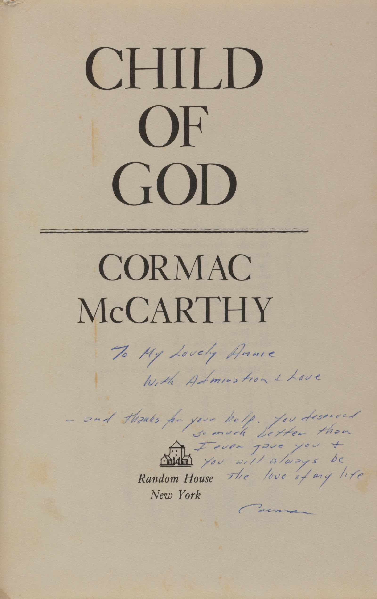 McCarthy's Child of God