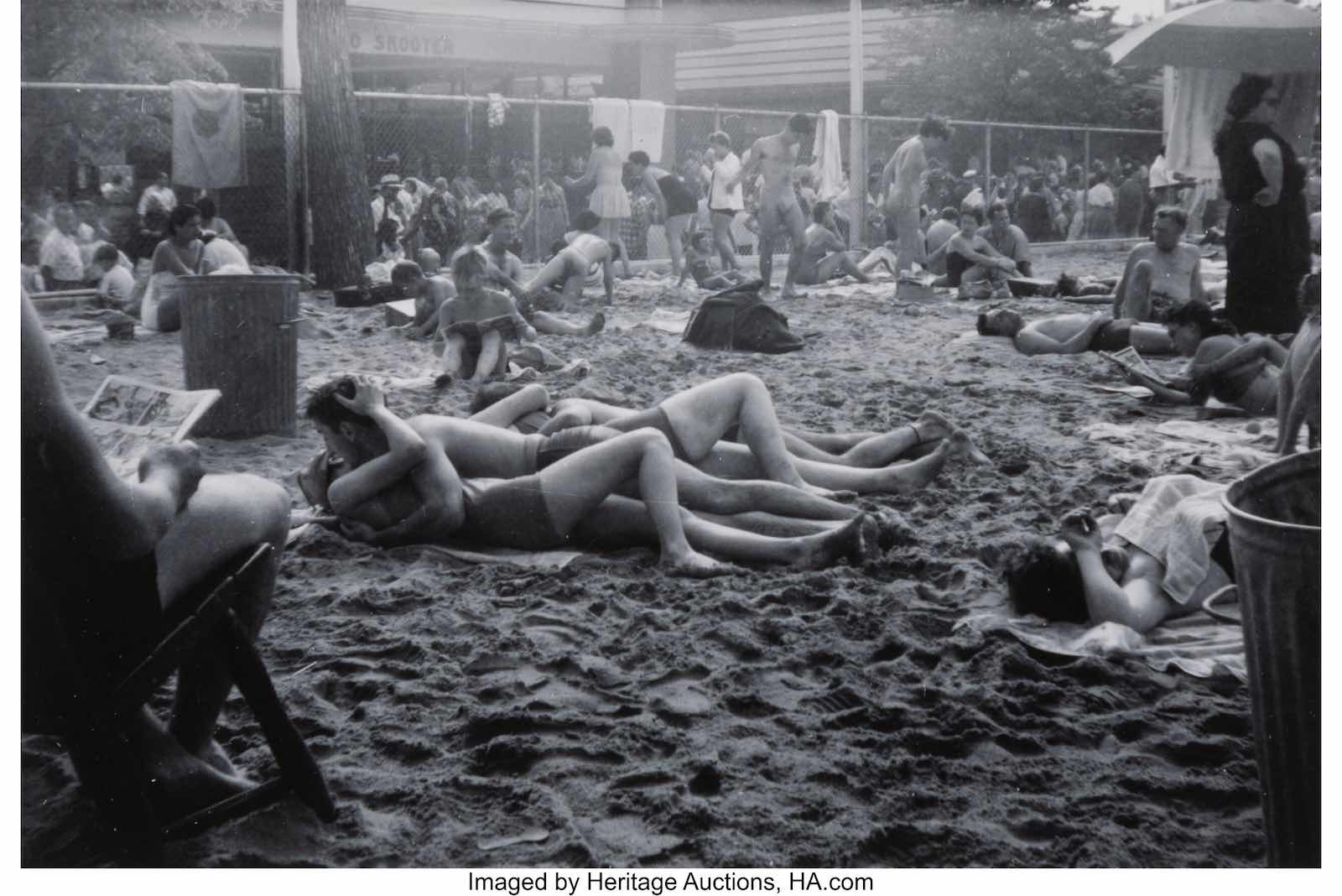 Palisades Amusement Park Wave Pool, 1952
