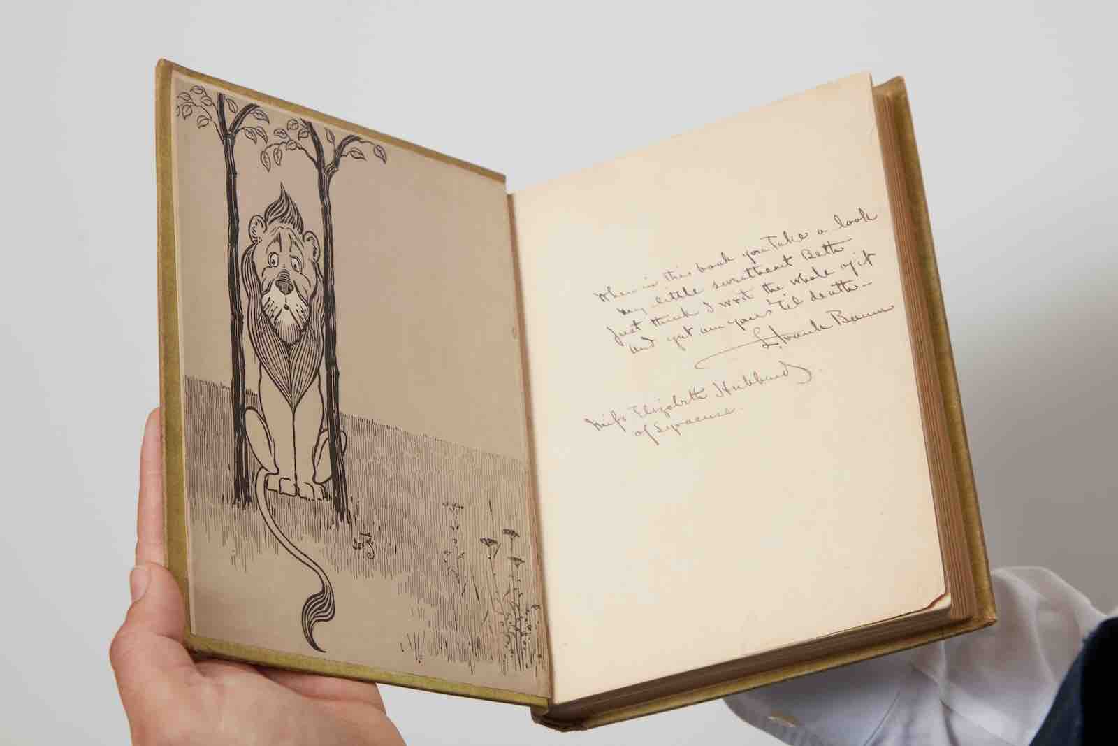 The Wonderful Wizard of Oz inscription