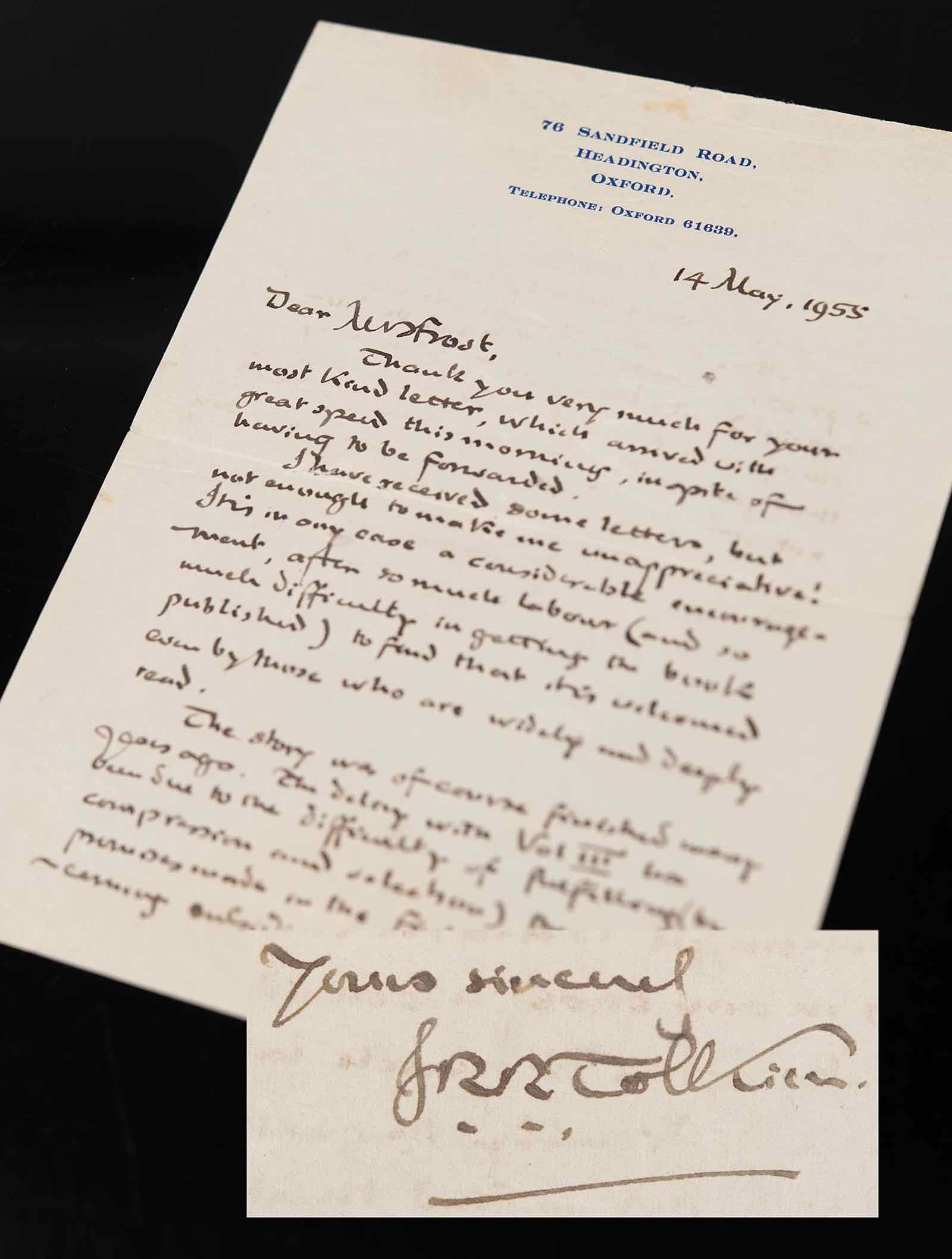 The Tolkien letter