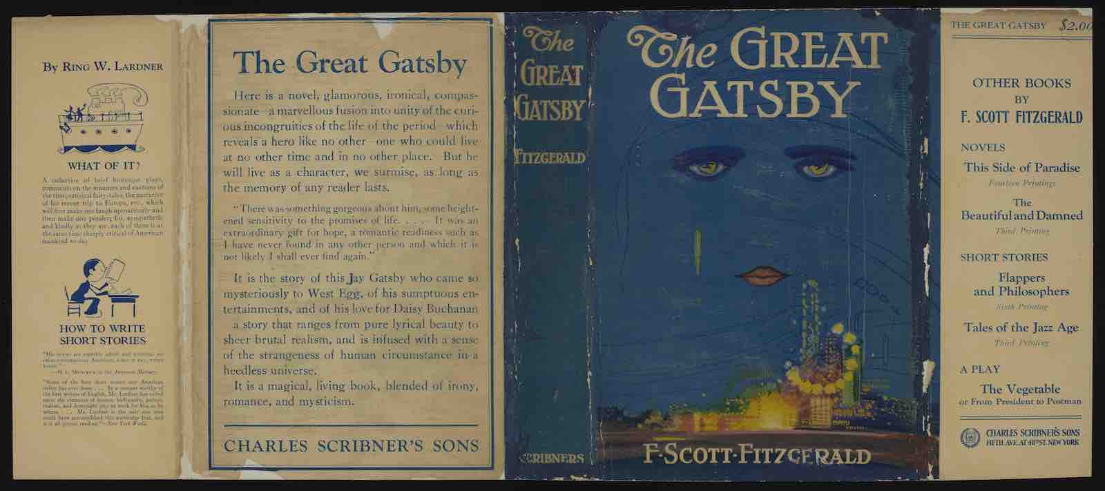 The Great Gatsby, first edition with dust jacket