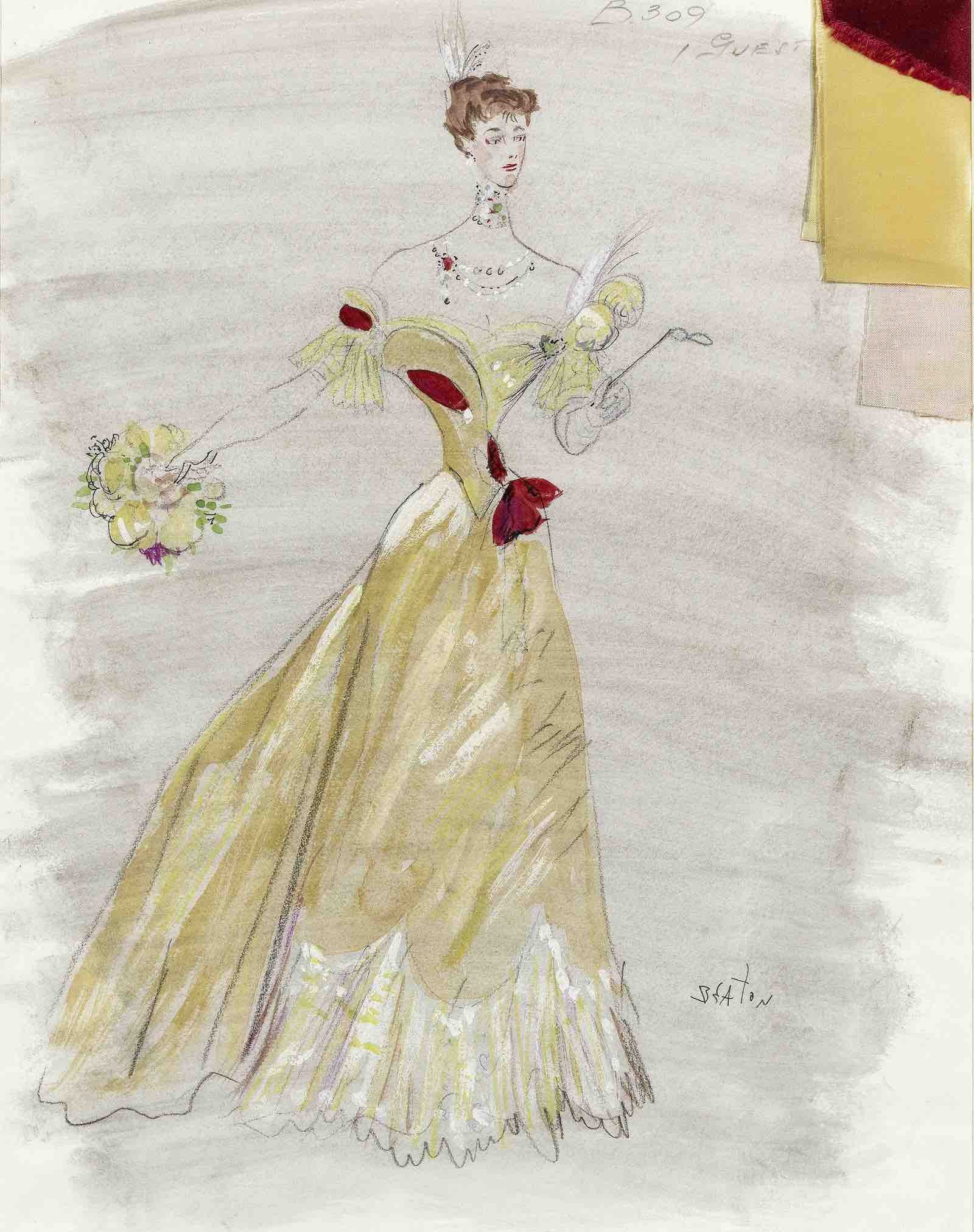 Cecil Beaton's costume design for An Ideal Husband, 1948. Estimates £700 - £1,000