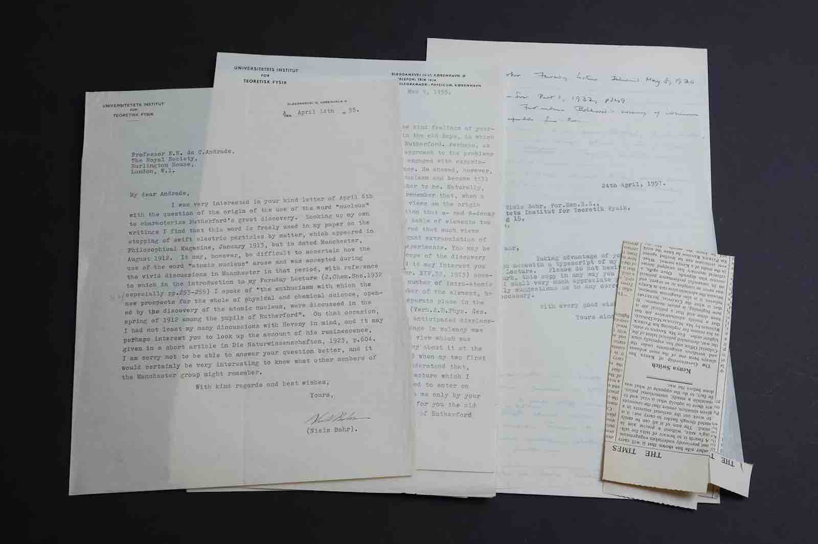 Bohr letters