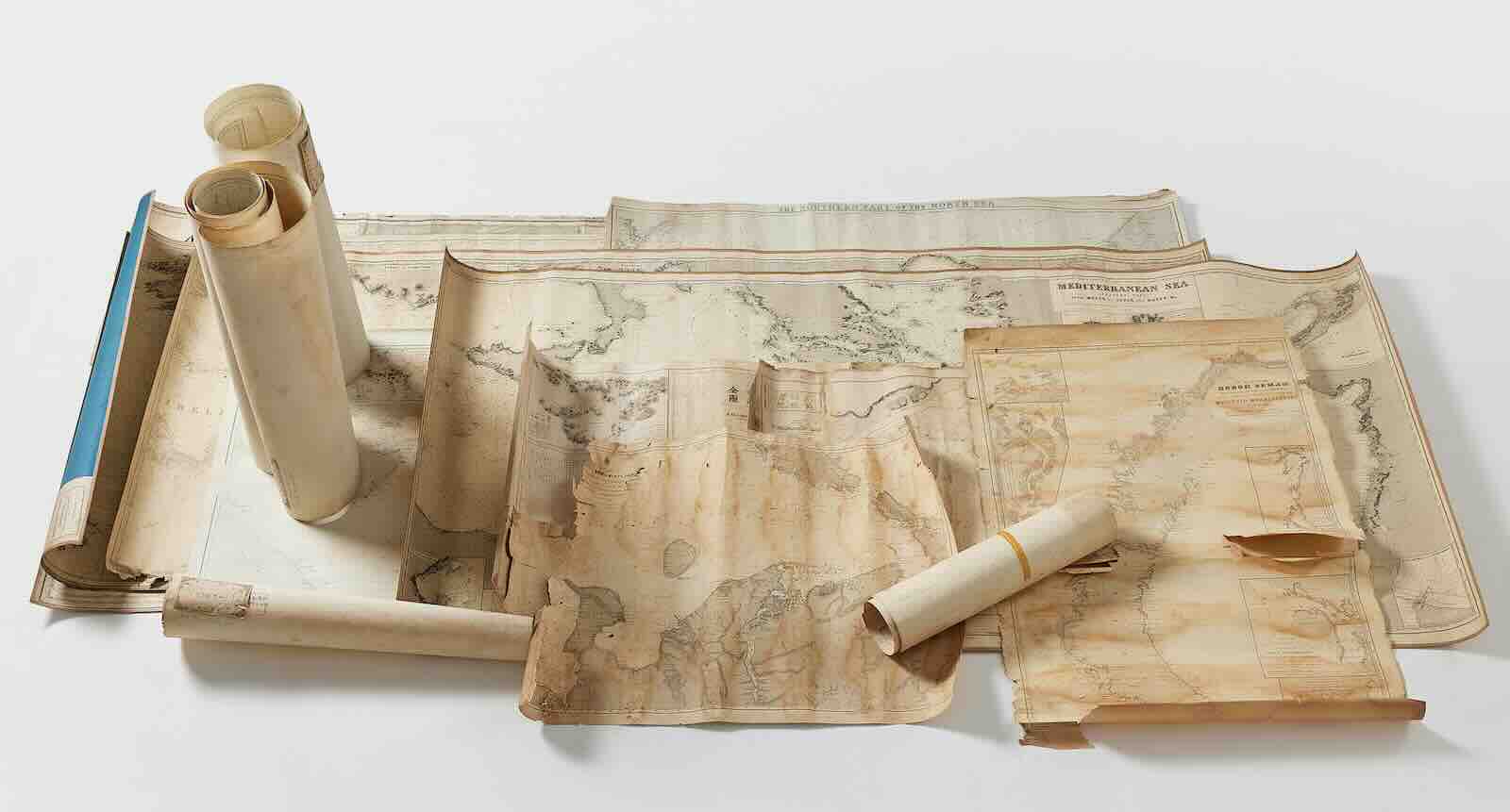 Nautical charts from the Vega expedition