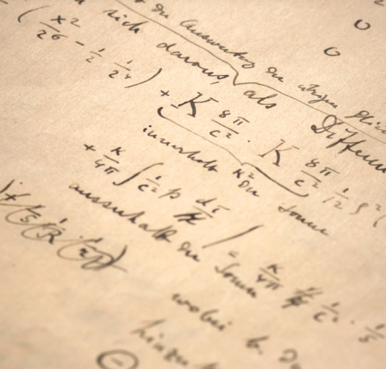 Detail from the Einstein-Besso manuscript